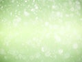 Green background with soft bokeh lights Royalty Free Stock Photo