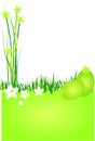 Green background spring Easter Royalty Free Stock Photo