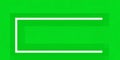 A green background with a white outline forming a partial rectangle shape design element Royalty Free Stock Photo