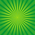 Green Background With Yellow Rays. Sun Burst And Starburst. Retro Texture With Light Sunburst. Abstract Pattern With Sunlight. Art