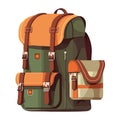Green backpack design Royalty Free Stock Photo