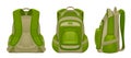 Green backpack Royalty Free Stock Photo