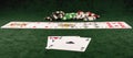 On the green baize poker is the distribution of cards