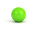 Green ball over white