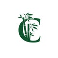 Green Bamboo C Letter Logo