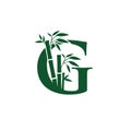 Green Bamboo G Letter Logo