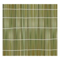 Green bamboo mat background for making sushi. Top view. Realistic texture makisu or curtain. Vector illustration. Royalty Free Stock Photo