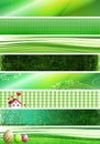 Green banners Royalty Free Stock Photo