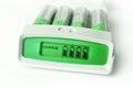 Green battery charger Royalty Free Stock Photo