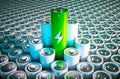 Green battery concept Royalty Free Stock Photo