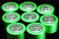 Green battery tops