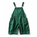 Green Bauhaus-inspired Overalls With Pockets