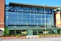 Lambeau Field Atrium Entrance on sunny day