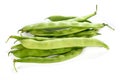 Green bean isolated over white Royalty Free Stock Photo