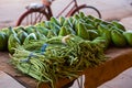Green Beans and Avocados at a Roadside Produce Stand Royalty Free Stock Photo