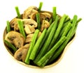 Green beans bowl Royalty Free Stock Photo