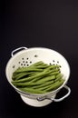 Green Beans in Collander Royalty Free Stock Photo