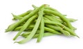 Green beans isolated on white background Royalty Free Stock Photo