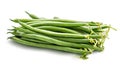 Green beans isolated on a white background. Clipping path