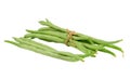 Green beans isolated on white background with clipping path Royalty Free Stock Photo