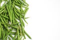 Green beans and place for text Royalty Free Stock Photo
