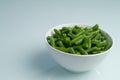 Green beans plate Royalty Free Stock Photo