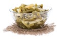 Green Beans salad on white Royalty Free Stock Photo