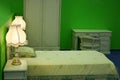 Green bedroom Royalty Free Stock Photo