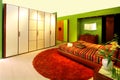 Green bedroom