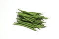 Green beens in a white background Royalty Free Stock Photo