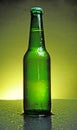 Green beer bottle