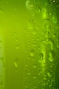 Green beer bottle with water drops Royalty Free Stock Photo