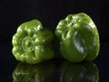 Green Bell Pepper Royalty Free Stock Photo