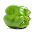 Green bell pepper (capsicum) Royalty Free Stock Photo