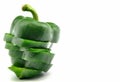 Green bell pepper sliced