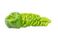 Green bell pepper sliced rings on a light background Royalty Free Stock Photo