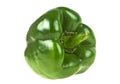 Green bell pepper or sweet pepper isolated on white background Royalty Free Stock Photo