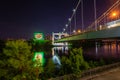 The Hennepin Bridge in downtown Minneapolis Royalty Free Stock Photo