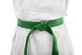 Green belt karate Royalty Free Stock Photo