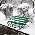 Green bench