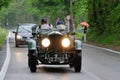 Green Bentley Speed Six during 1000 Miglia