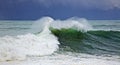 Green big wave Royalty Free Stock Photo