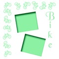 Green bike scrapbook