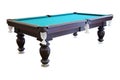 Green billiard tables