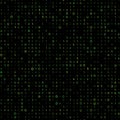 Green binar computer code vector background