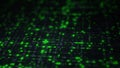 Green binary big data digital code Royalty Free Stock Photo