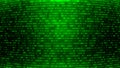 Green Binary Code BG. Coding or Hacking Concept. Royalty Free Stock Photo