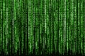 Green Binary Code Royalty Free Stock Photo