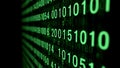 Green binary code display Royalty Free Stock Photo