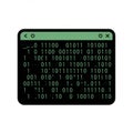 Green Binary Code Displayed on Black Computer Window Illustration Royalty Free Stock Photo
